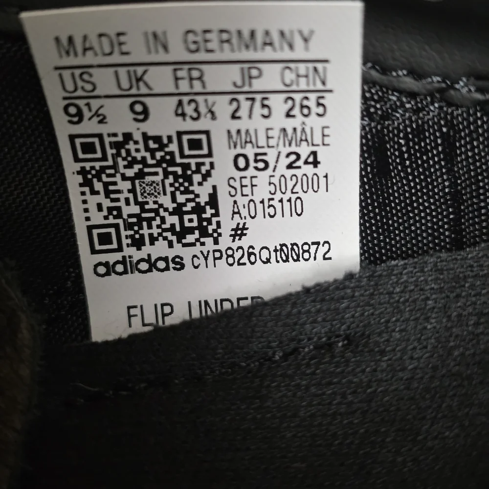 Adidas COPA MUNDIAL Soccer Cleats Mens Size 9.5 Made in Germany Black 015110 New